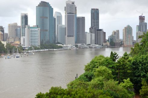 Brisbane City Skyscrapers and Brisbane River