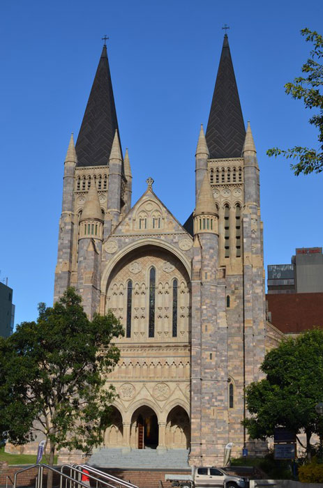 Front of St John Cathedral Brisbane